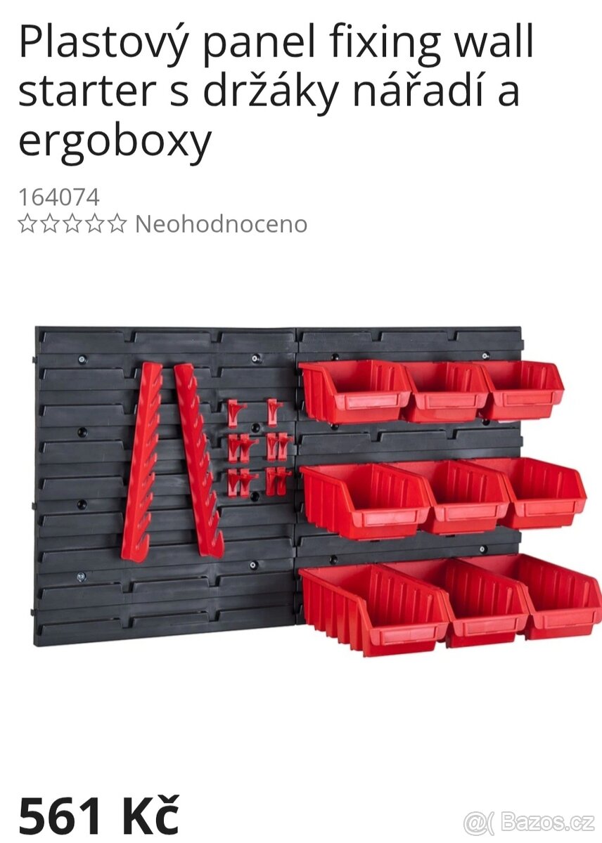 Plastový držák na zeď na nářadí - 4