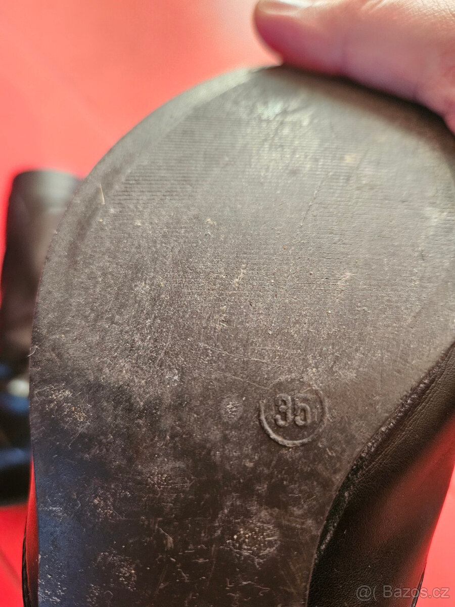 Černé kozačky vel. 35 - 4