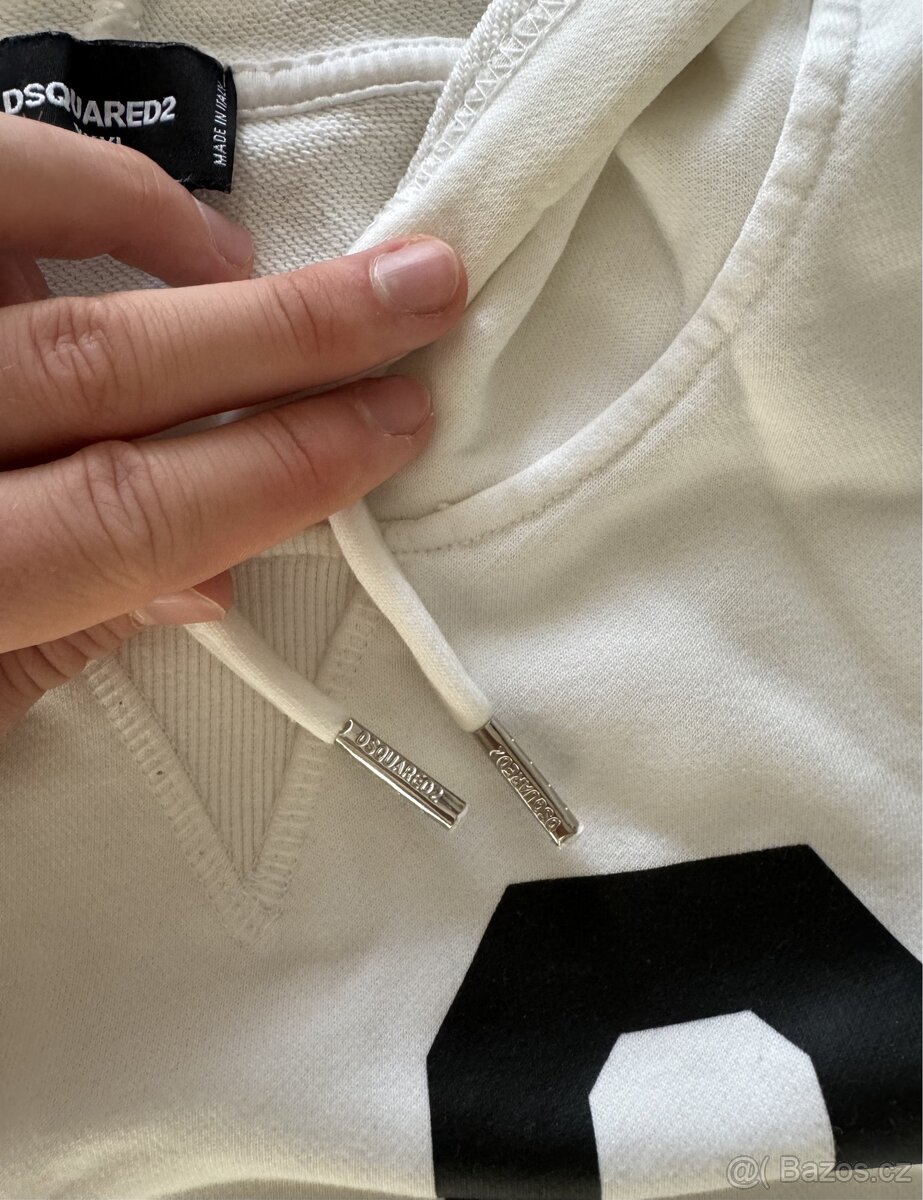 Mikina Dsquared 2 bílá - 4