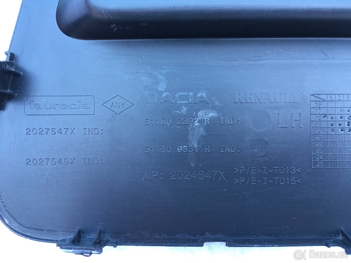 Krytka předního nárazníku levá Dacia Duster (2017+) - 4