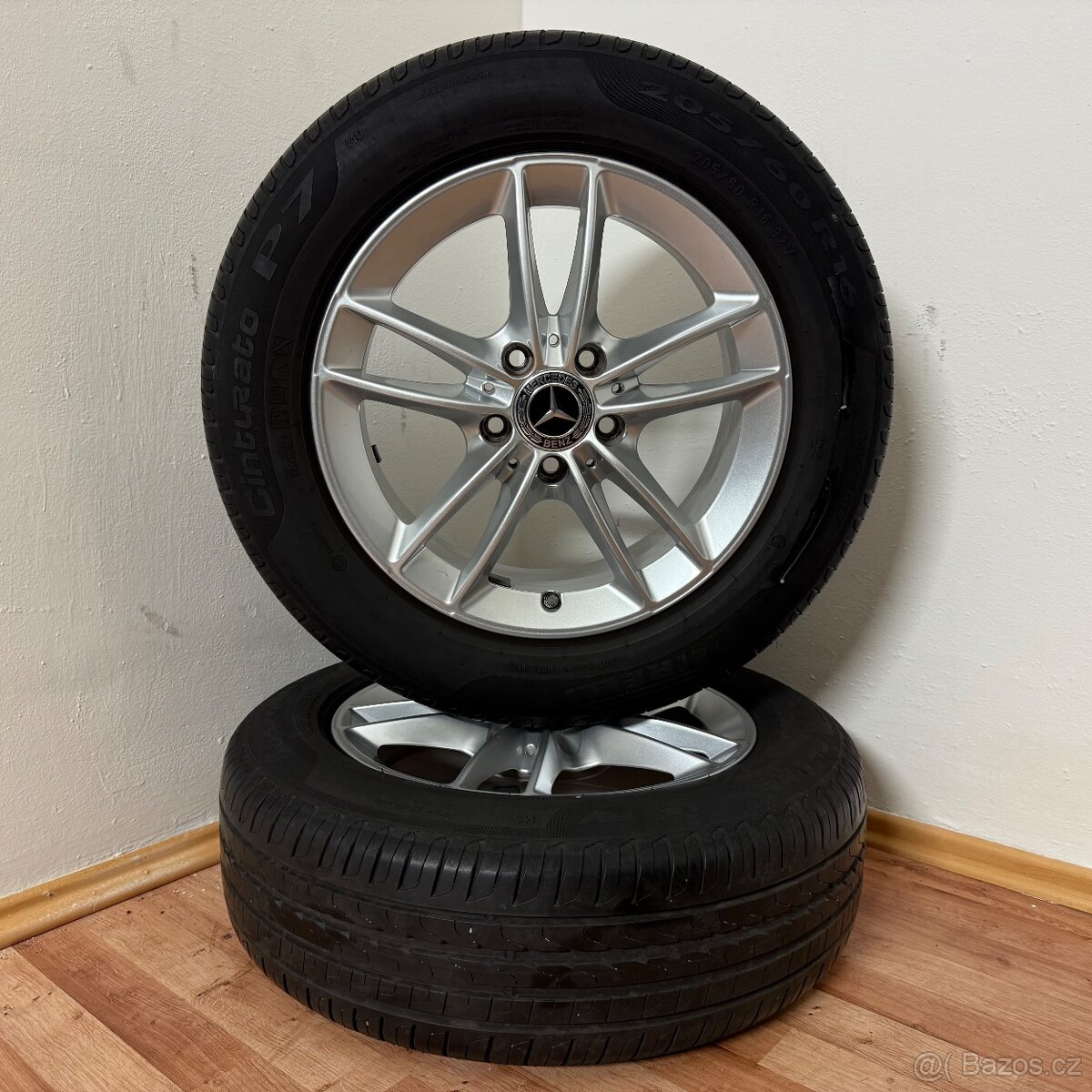MERCEDES A/B/CLA 5x112 R16 ET44+LETNÍ 205/60R16 6m - 4
