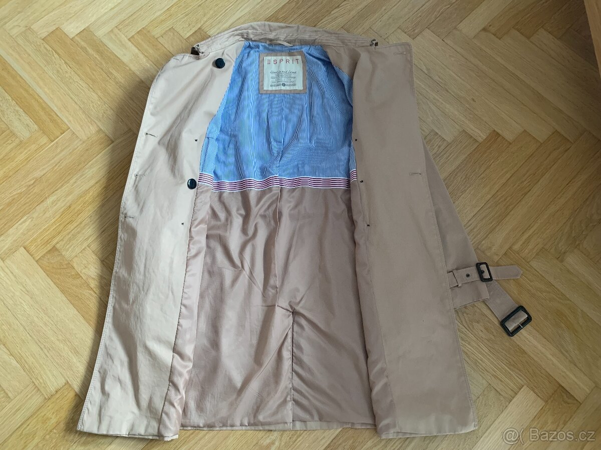 Dámský kabát trenčkot béžový Esprit vel. 42 top stav - 4
