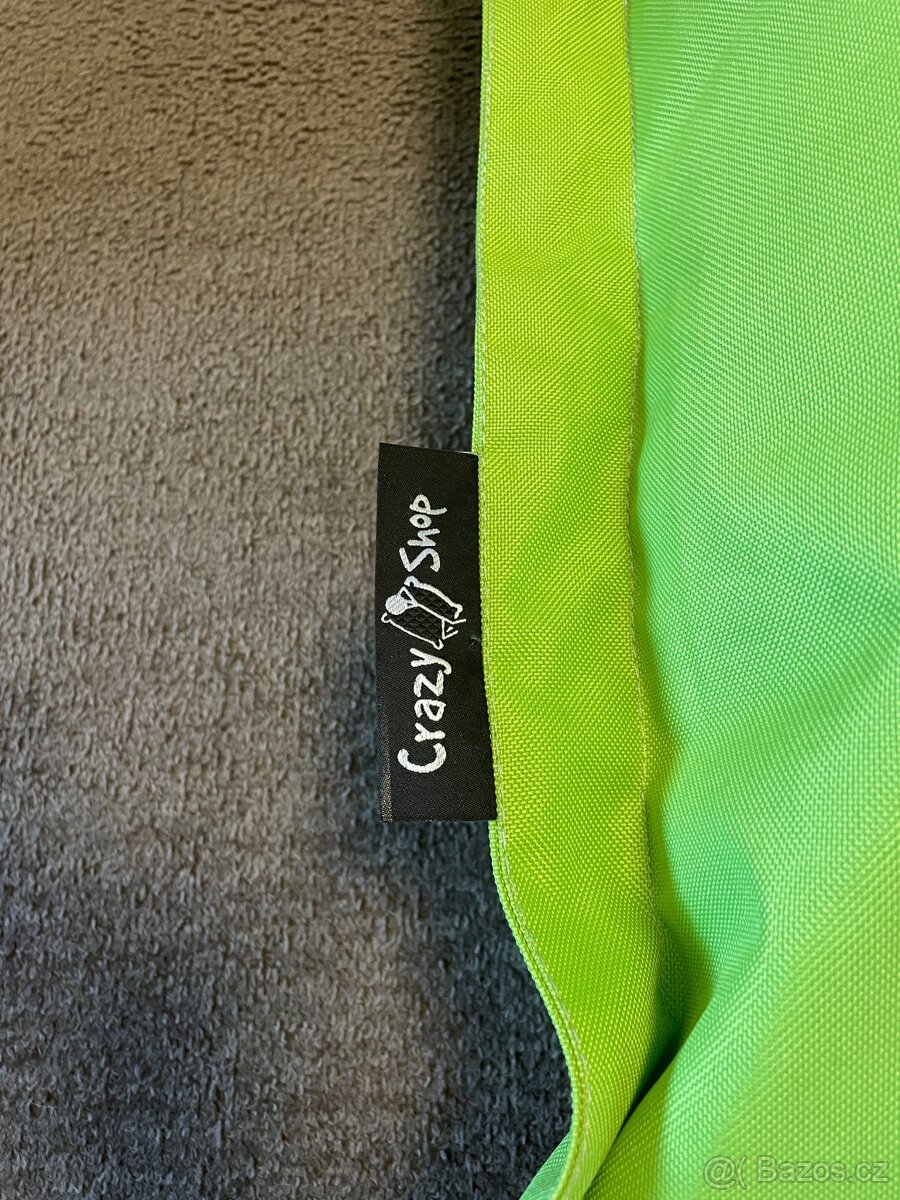 Prodám sedací vak / pytel CrazyShop - zelená - 4