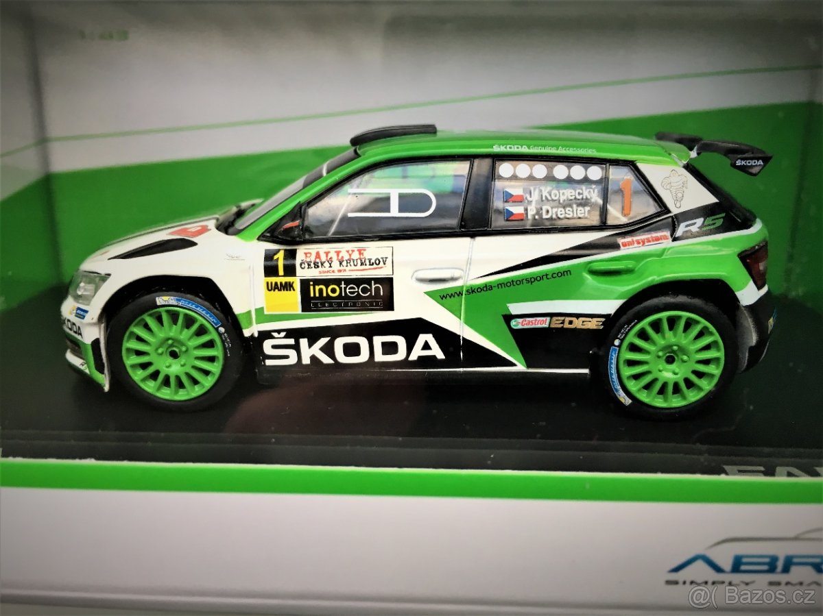 Model ŠKODA Fabia III R5 Rally Č.Krumlov 2017 Abrex 1/43 - 4