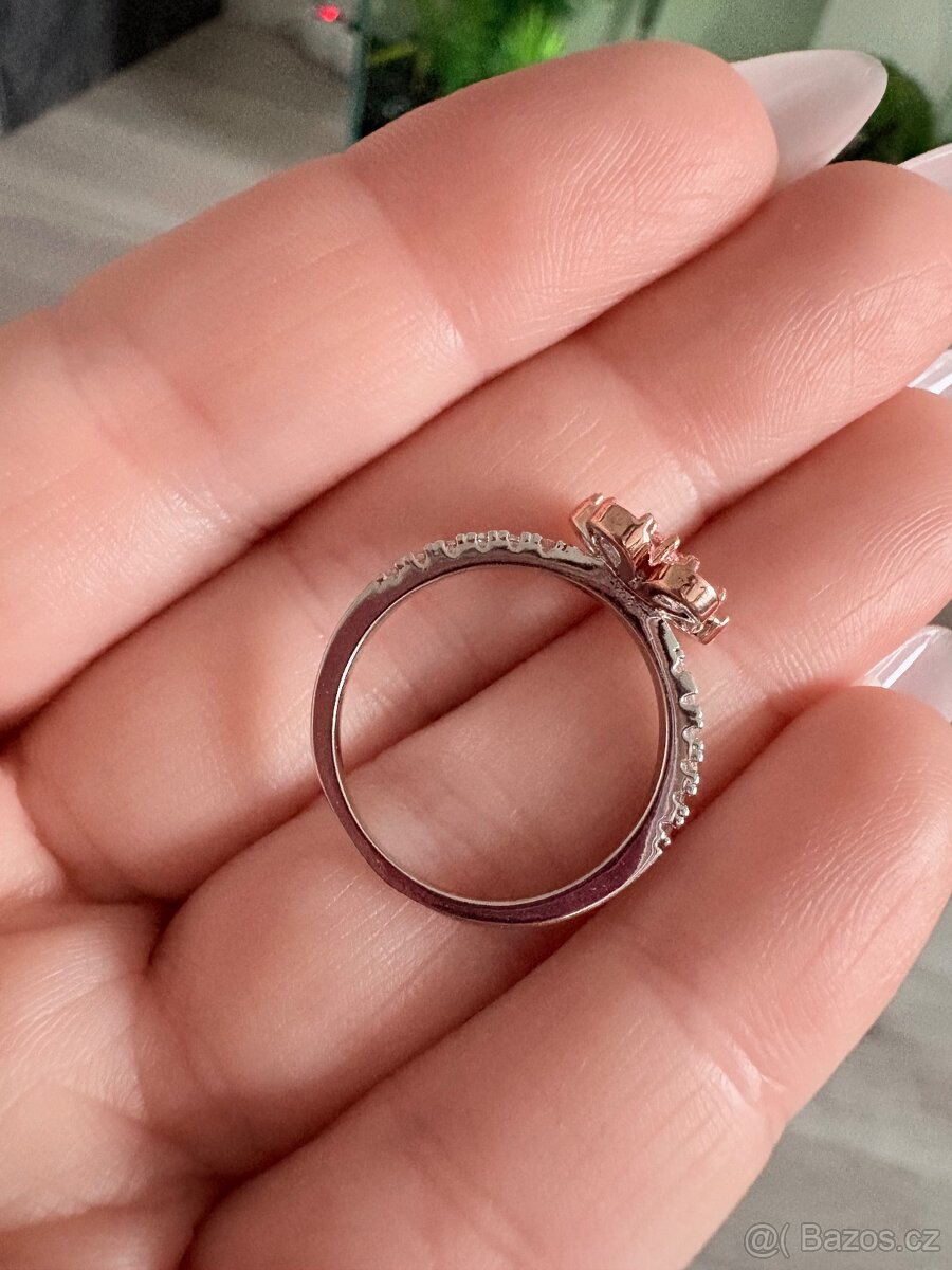 Vel. 7 nový dámský prsten květina - 4