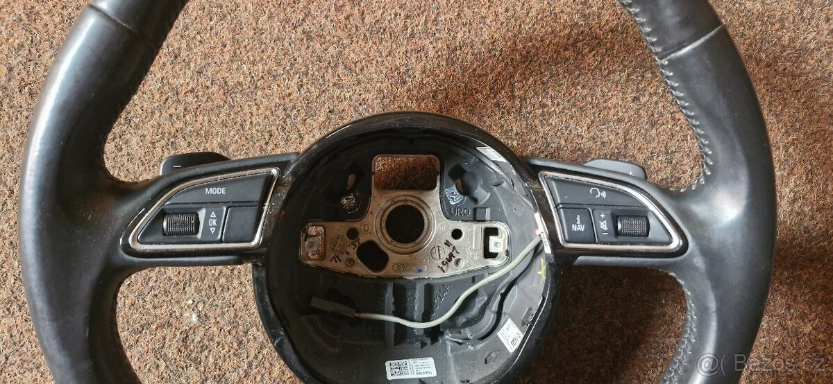 multifunkční volant triramenny černá kůže Audi A5 - 4