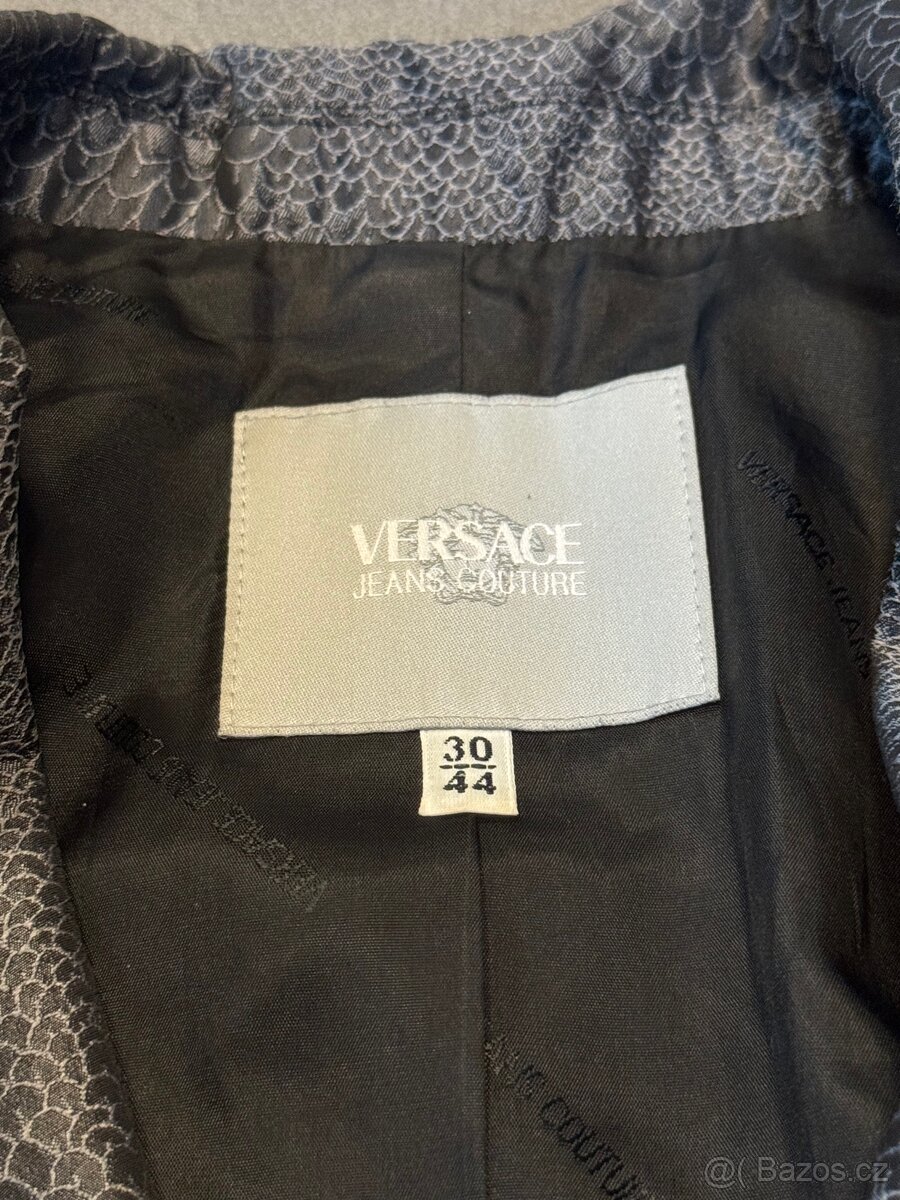 Originální Versace snakeskin blazer - 4