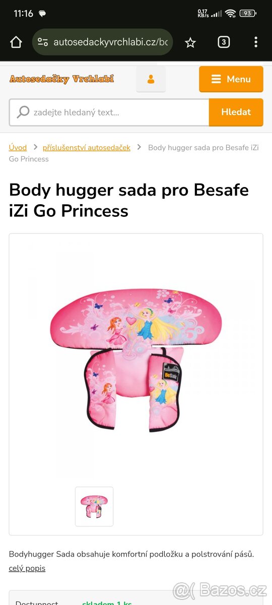 BeSafe iZi Go polstrování s motivem princess - 4