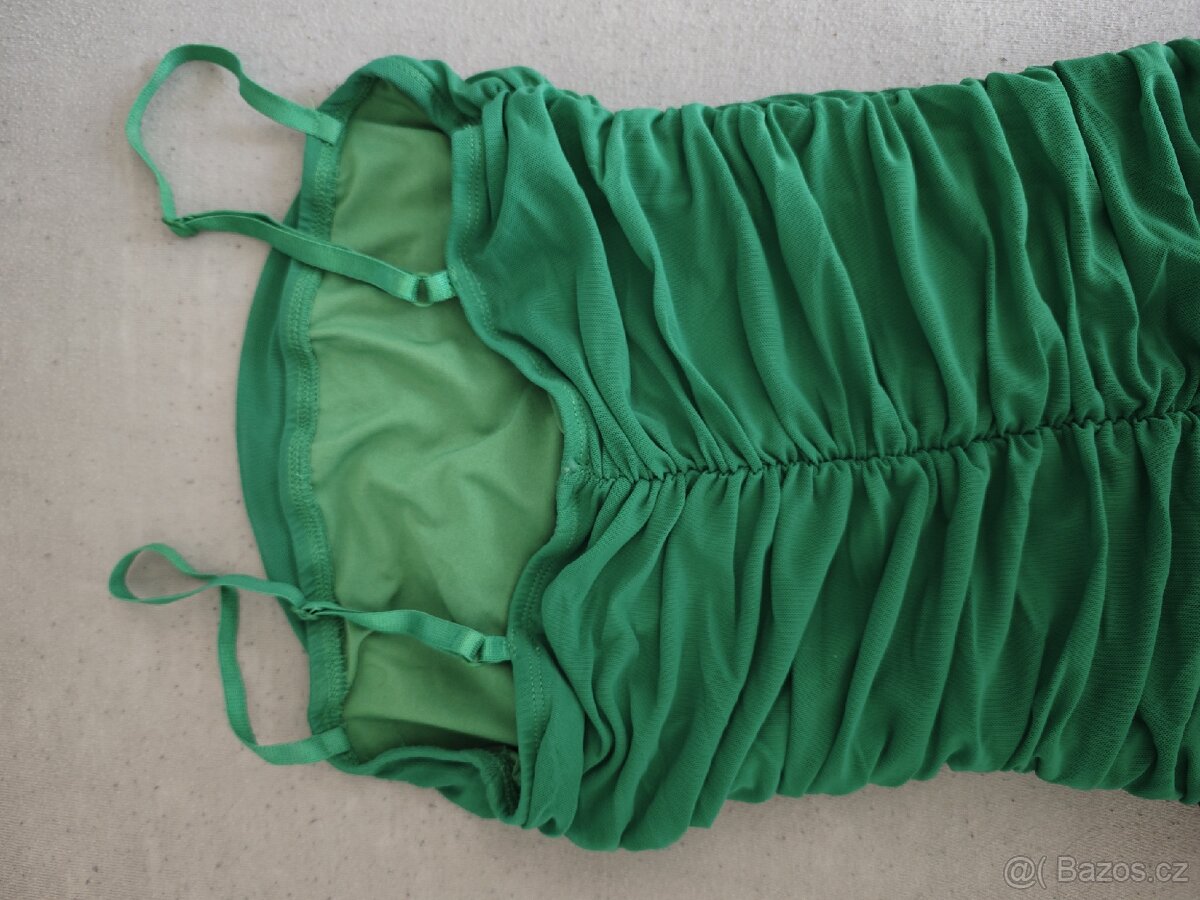 Zelené mini šaty - 4