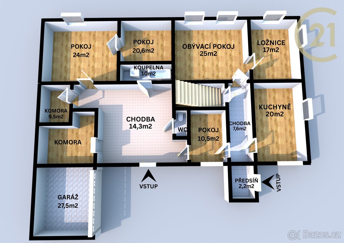 RD Předhradí, CP 489 m2, dvůr, dvougenerační, podkroví, k... - 4