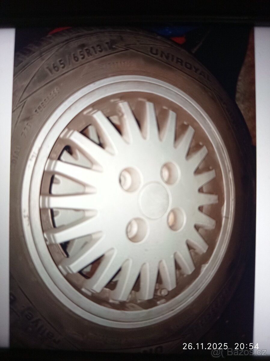 Raritní 13" letní al kola ORIGINAL RENAULT CLIO, 19... - 4