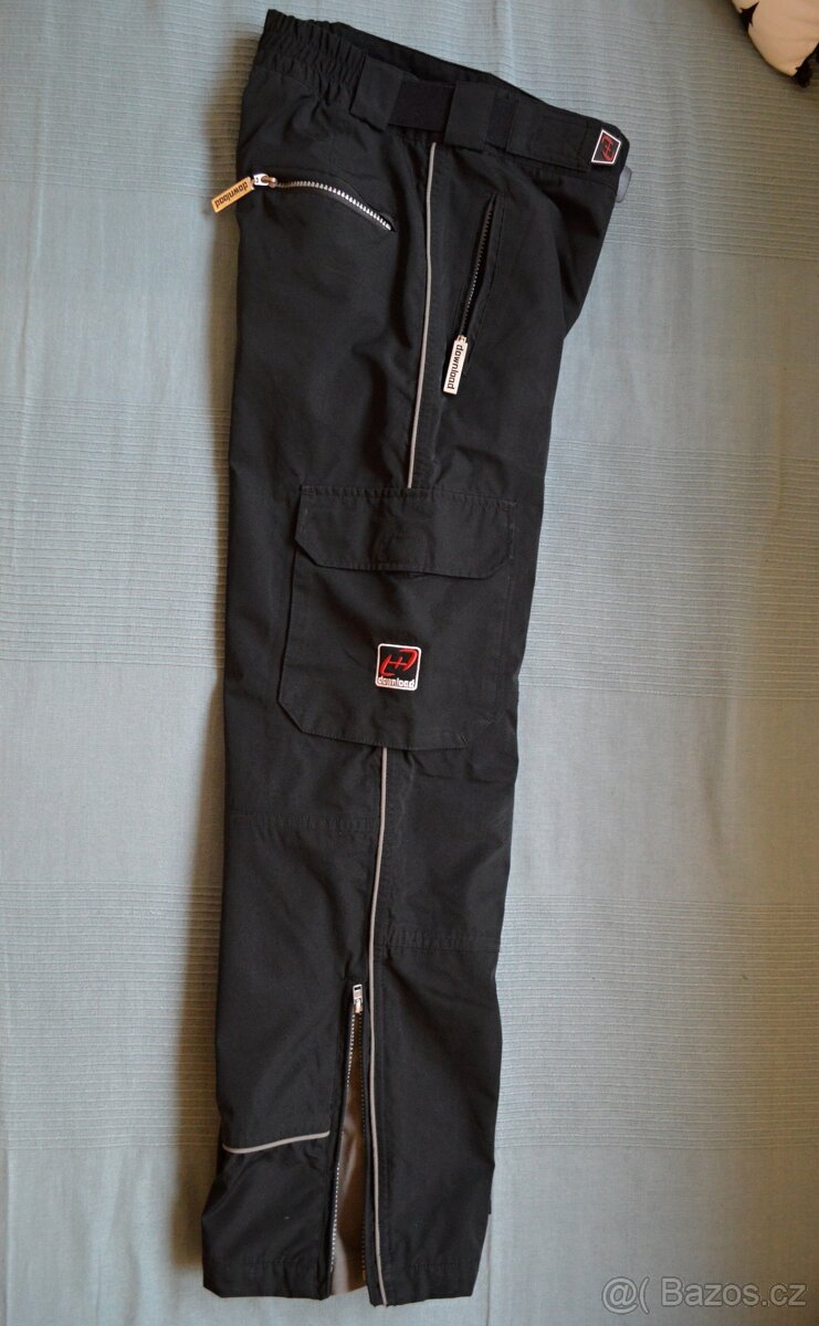 Černé chlapecké zimní zateplené kalhoty vel. 152 There here - 4