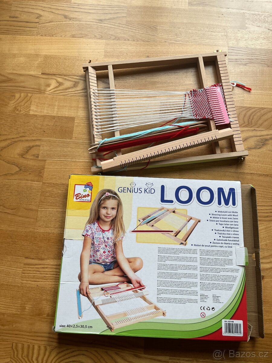 Dětský dřevěný tkalcovský stav Bino - 4