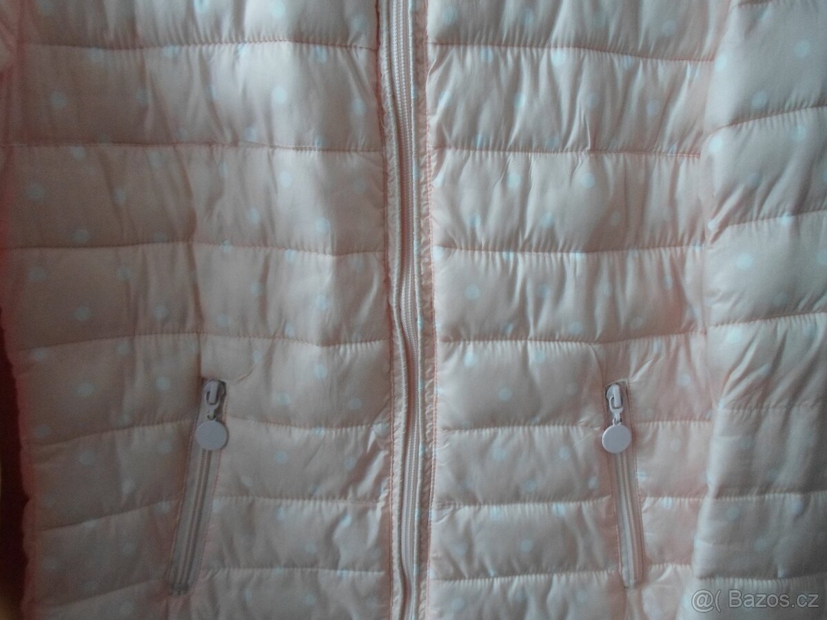 Meruňková řůžová bunda bundička jarní podzimní - S, M - 4