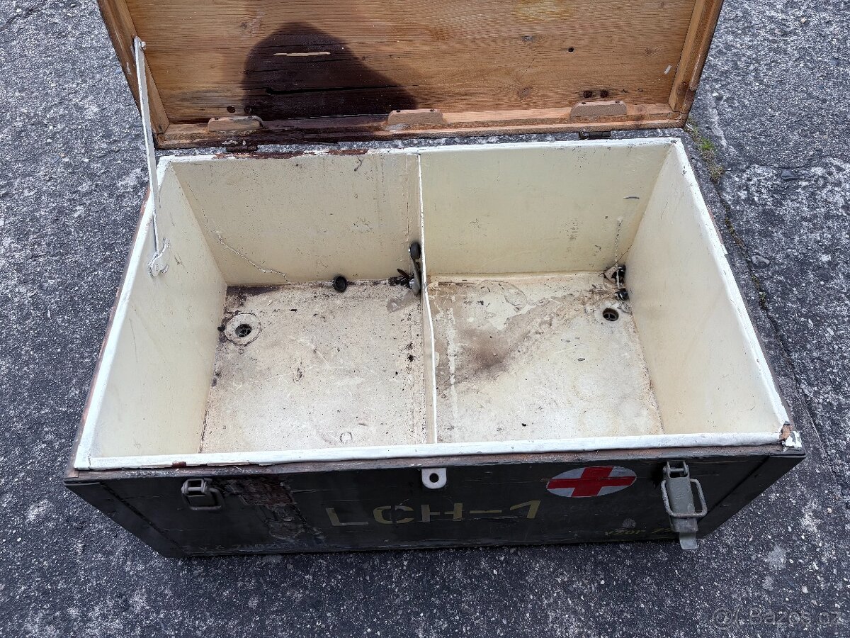 Vojenské armádní dřevěné bedny - 4