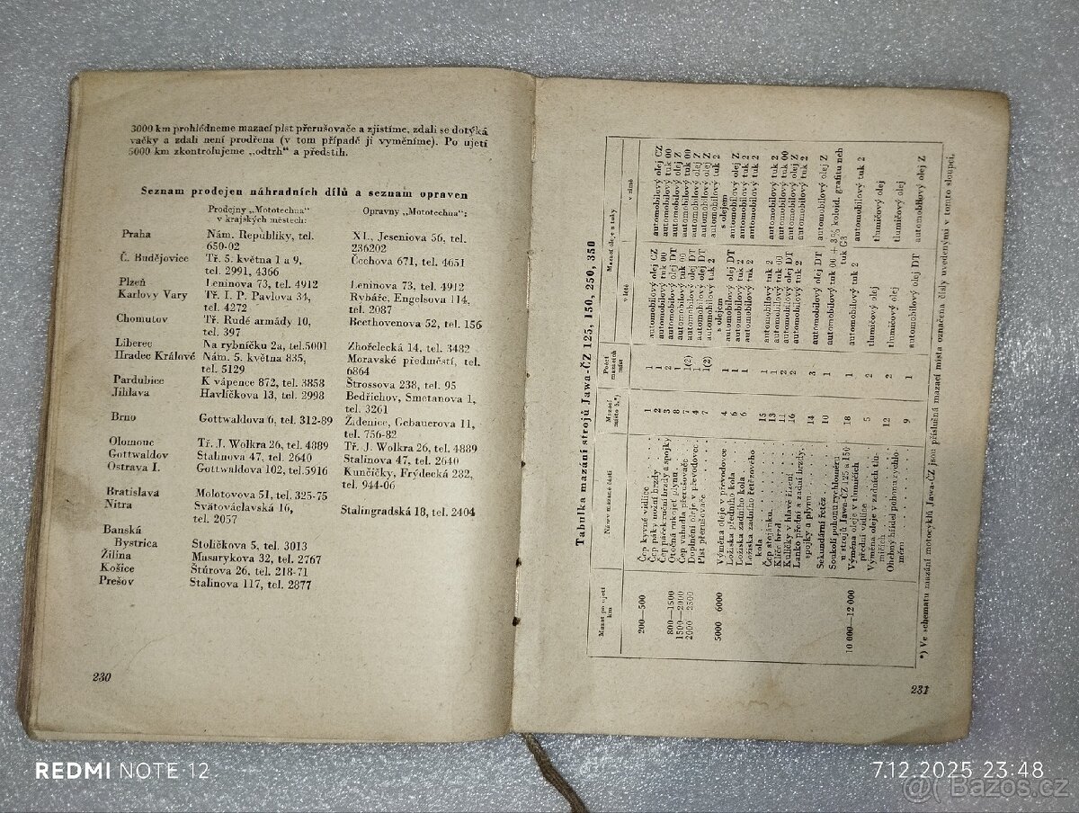 Stará kniha Motocykly JAWA,ČZ-125,150,250,350 - 4