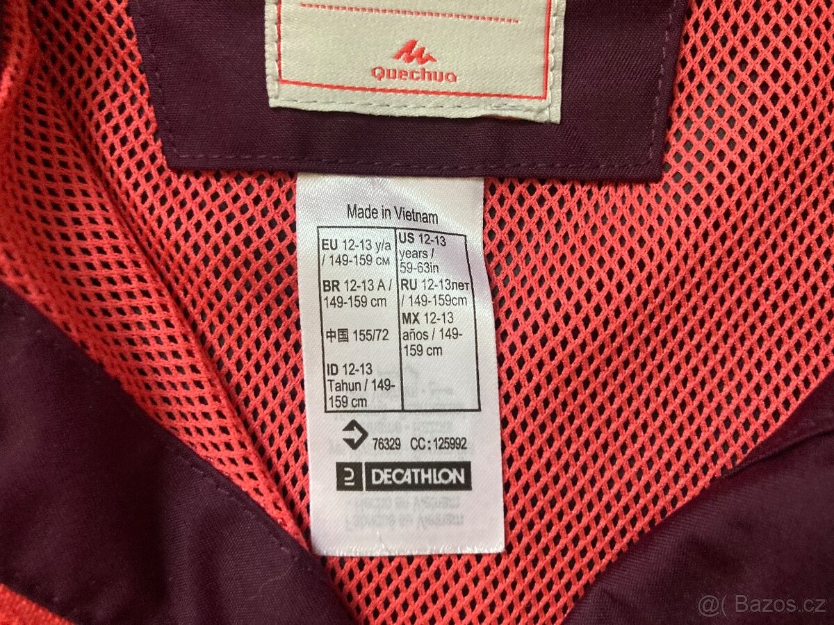 Dívčí nepromokavá bunda Quechua (Decathlon) - 4