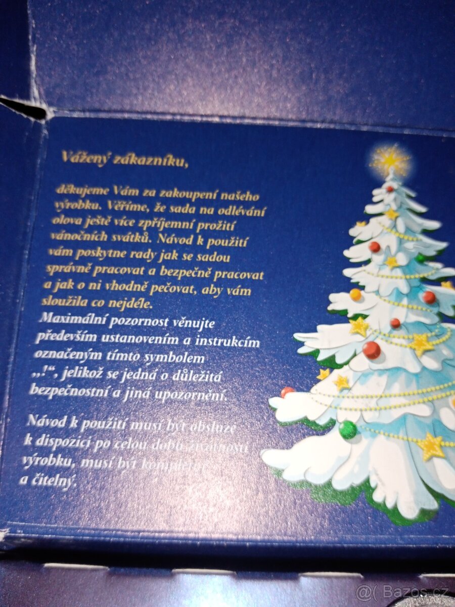 Vánoční sada pro lití olova. - 4