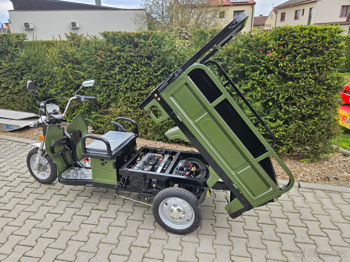 Nákladní elektrická tříkolka Advento Maxi (design ARMY) - 4