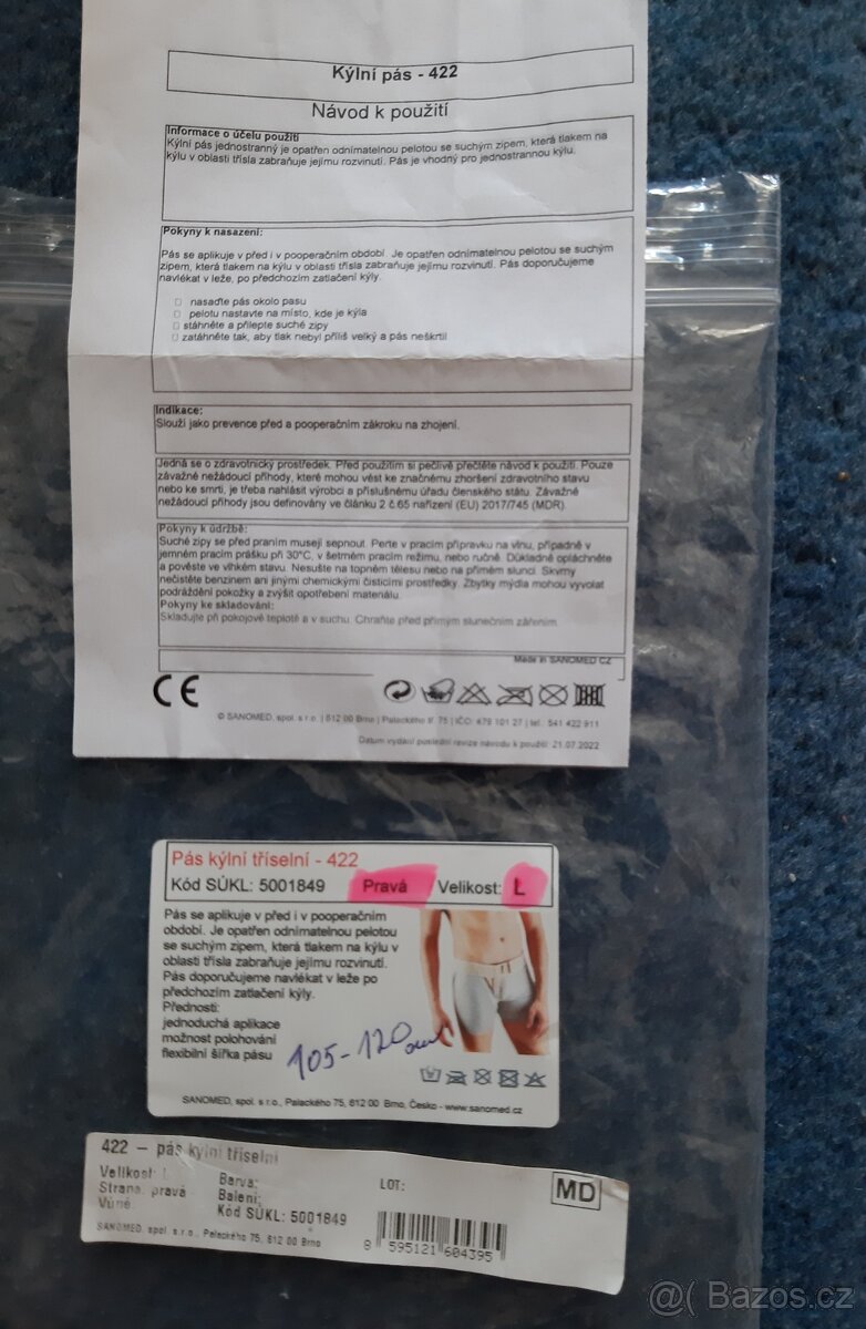 Pás kýlní třiselní - pravá strana vel. L - 4