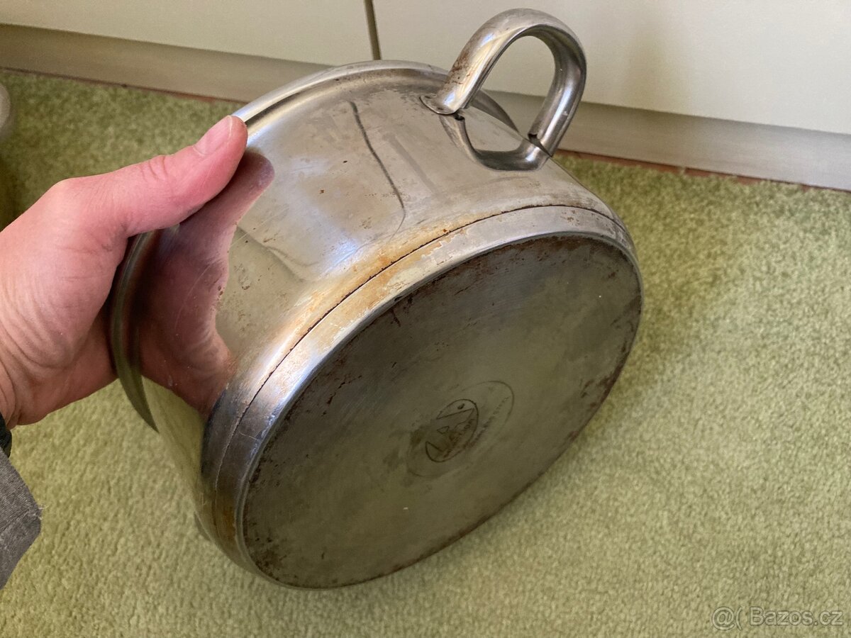 Nerezové hrnce 3 ks s poklicemi - 4