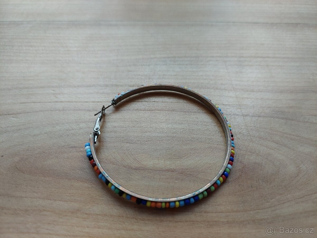 Barevná retro náušnice či náramek či bůhvíco - SLEVA - 4