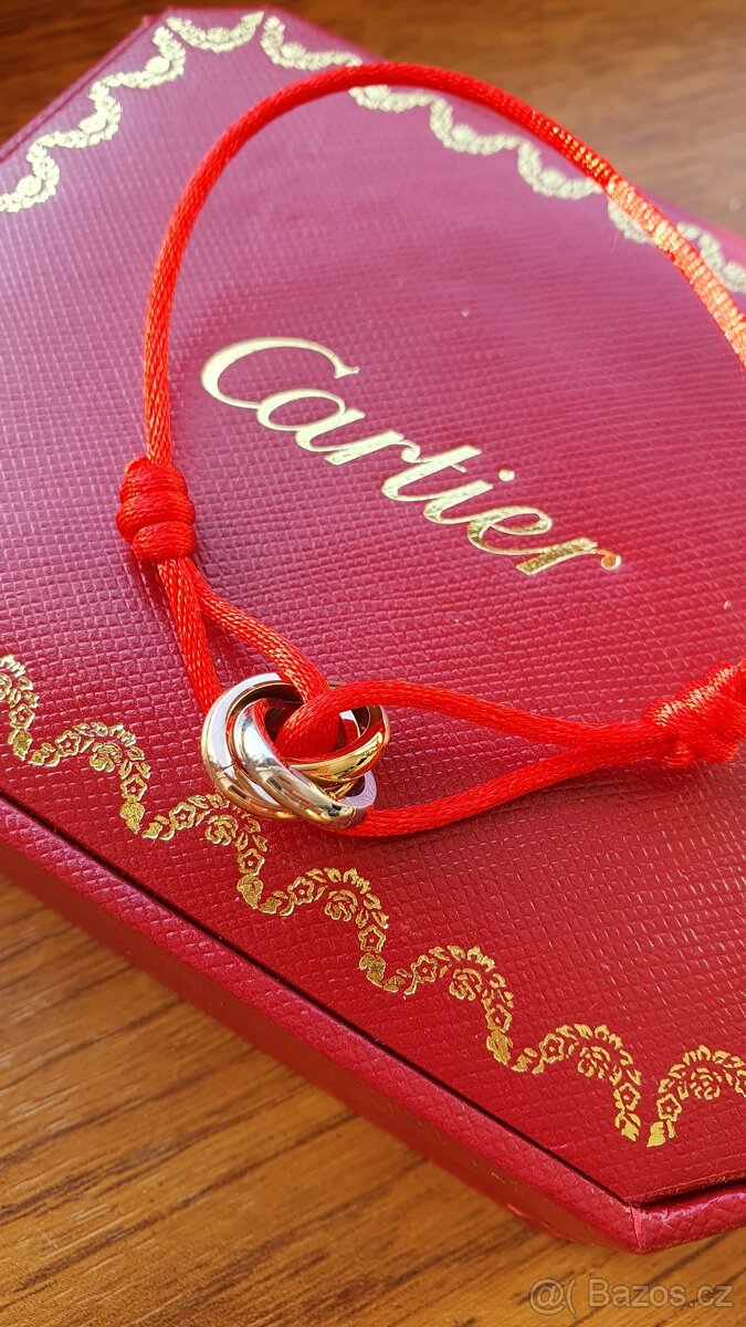 Náramek Cartier Trinity na šňůrce - 4