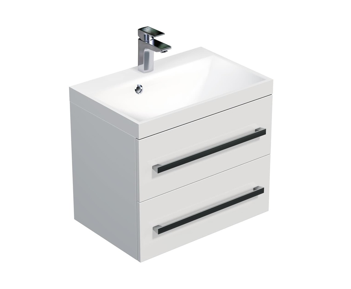 KOUPELNOVÁ SKŘÍŇKA S UMYVADLEM NATUREL SAT CUBE WAY 60X40 CM - 4