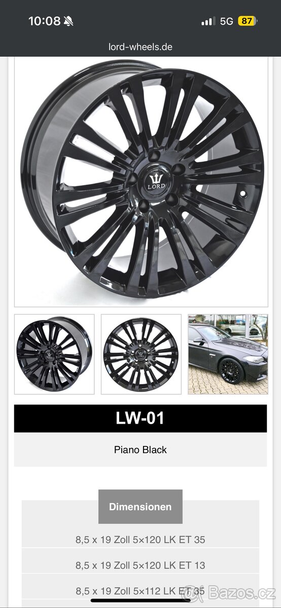 Kola Lord Wheels 8.5x19 ET13 - 4