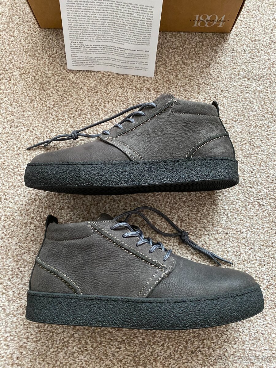 Nové pánské kožené zimní boty Baťa s kožichem - č. 42 - 4