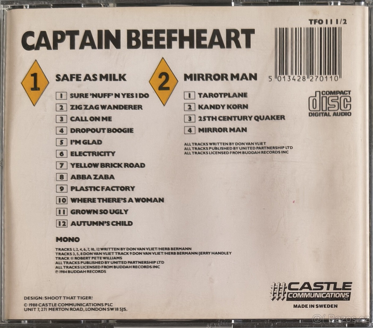 CD Captain Beefheart: Mirror Man / Safe As Milk - 4