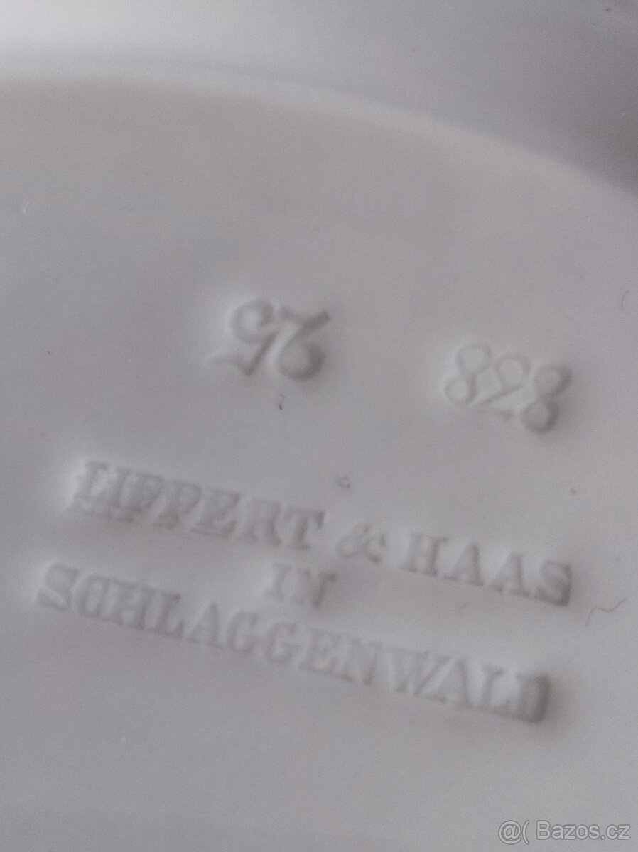 Velký porcelánový talíř Lippert & Haas, Schlaggenwald - 4