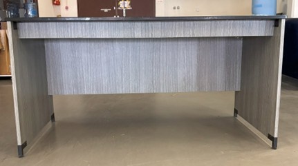 ŚEDÝ DŘEVĚNÝ PSACÍ STŮL - 4