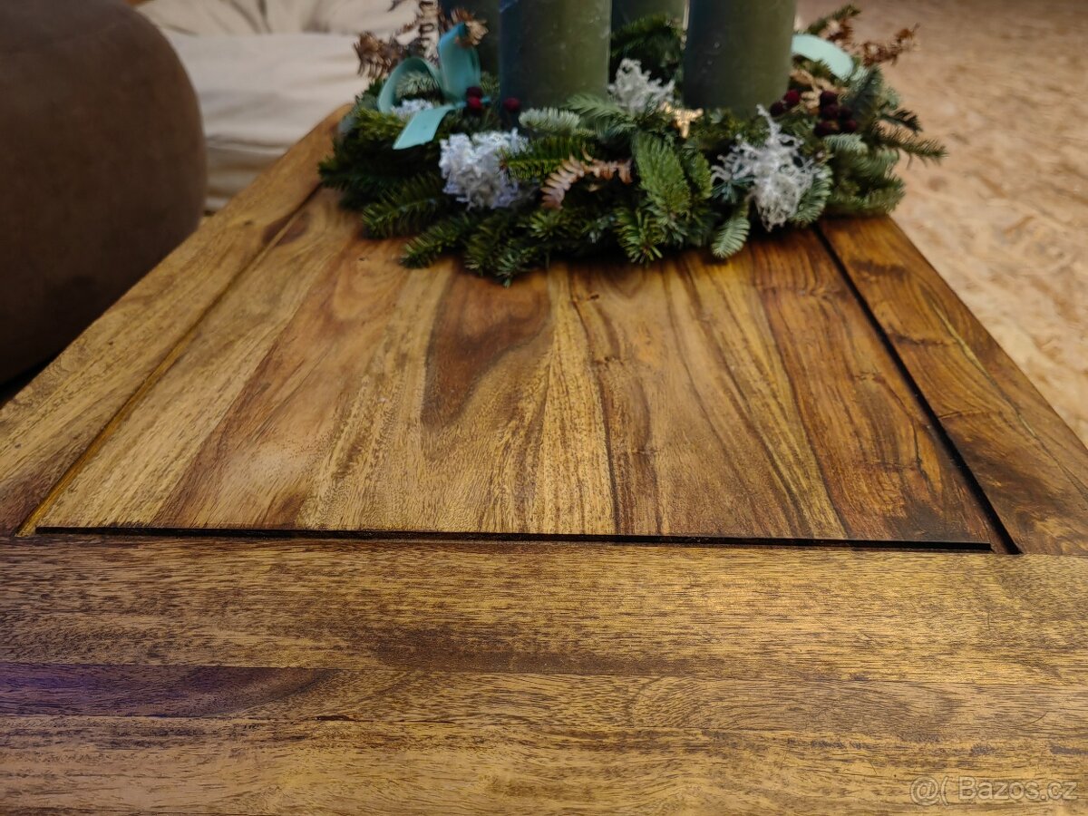 Designový konferenční stolek z masivního dřeva - 4