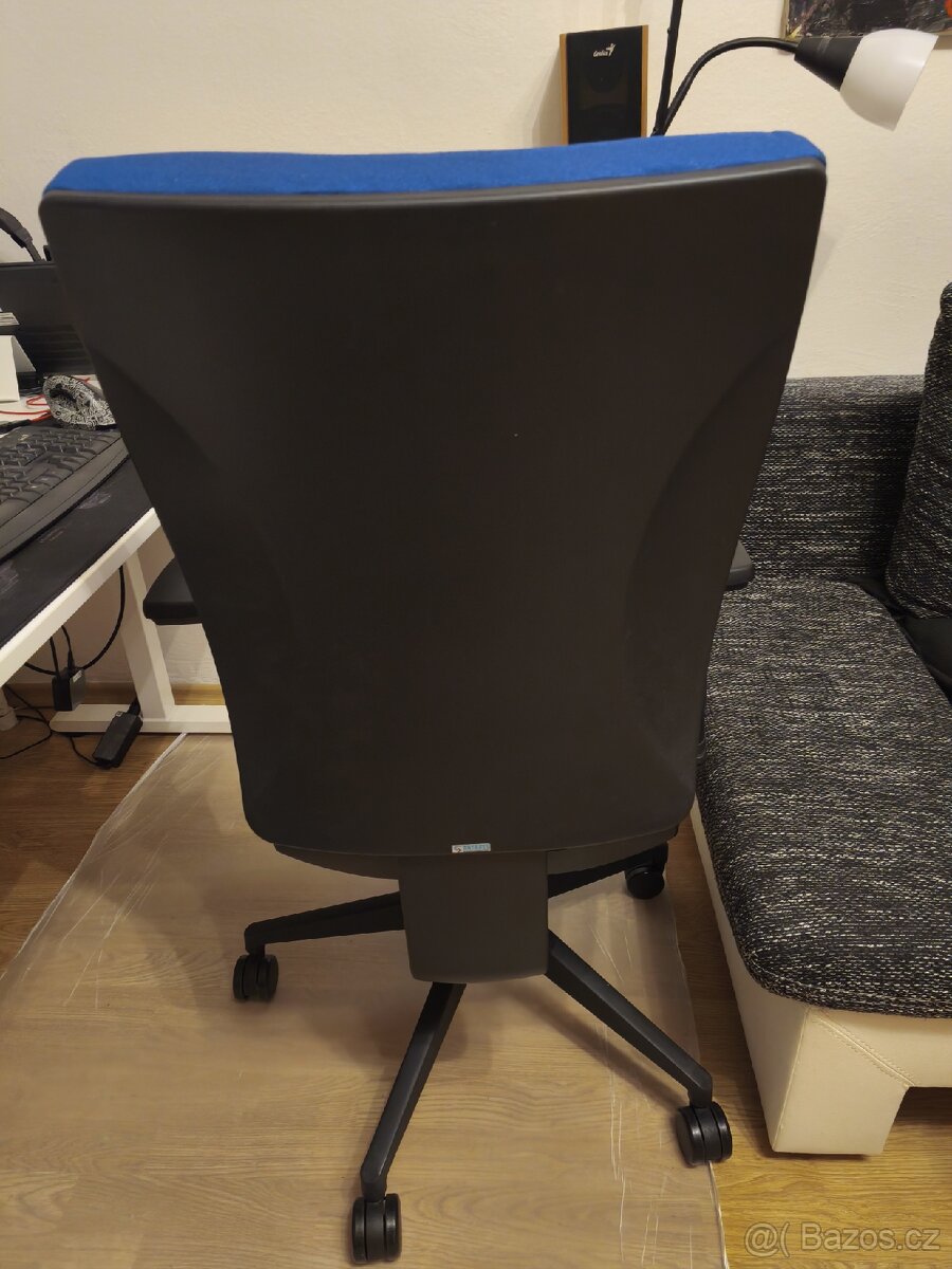 Nová kancelářská židle ANTARES Ramel, modrá, s područkama - 4