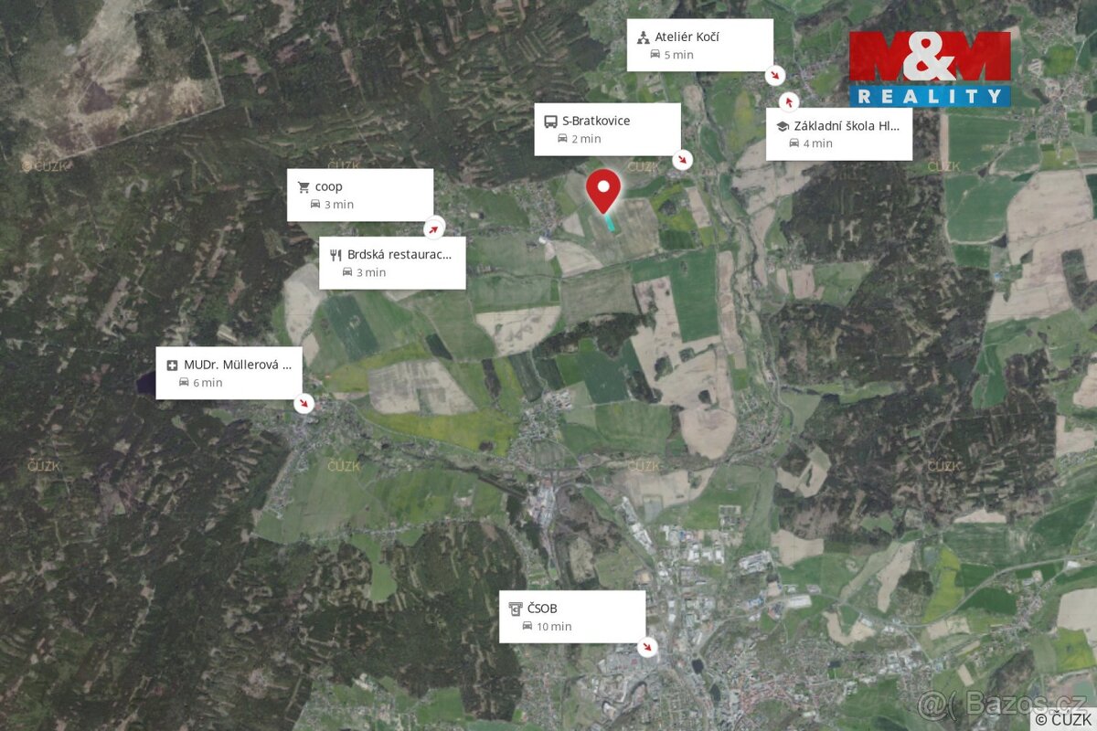 Prodej pole, 20332 m², zemědělská půda, Sádek - 4