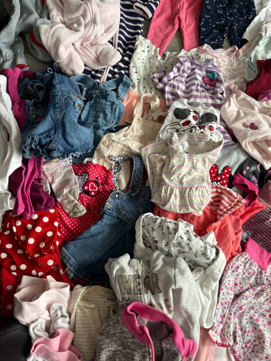 Balík oblečení holcicka 80/86 - 4