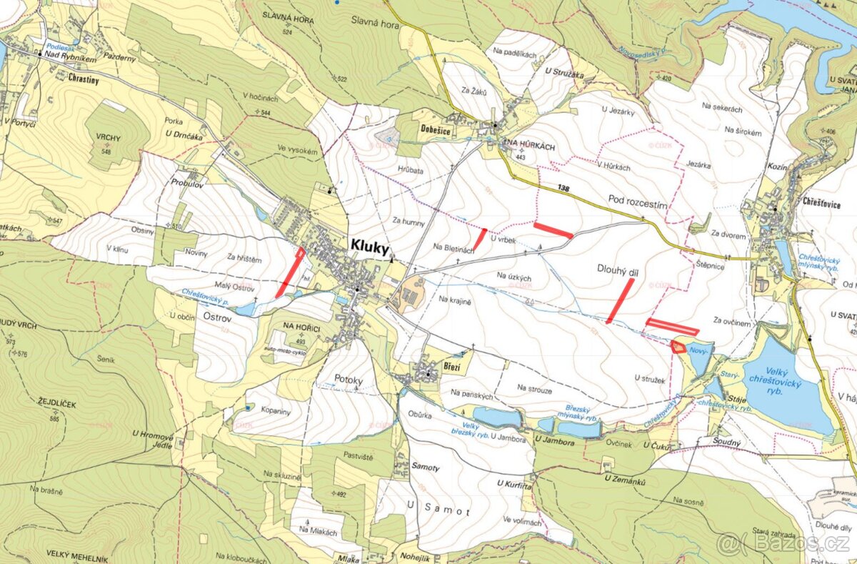 Zemědělská půda, prodej, Kluky, Písek - 4