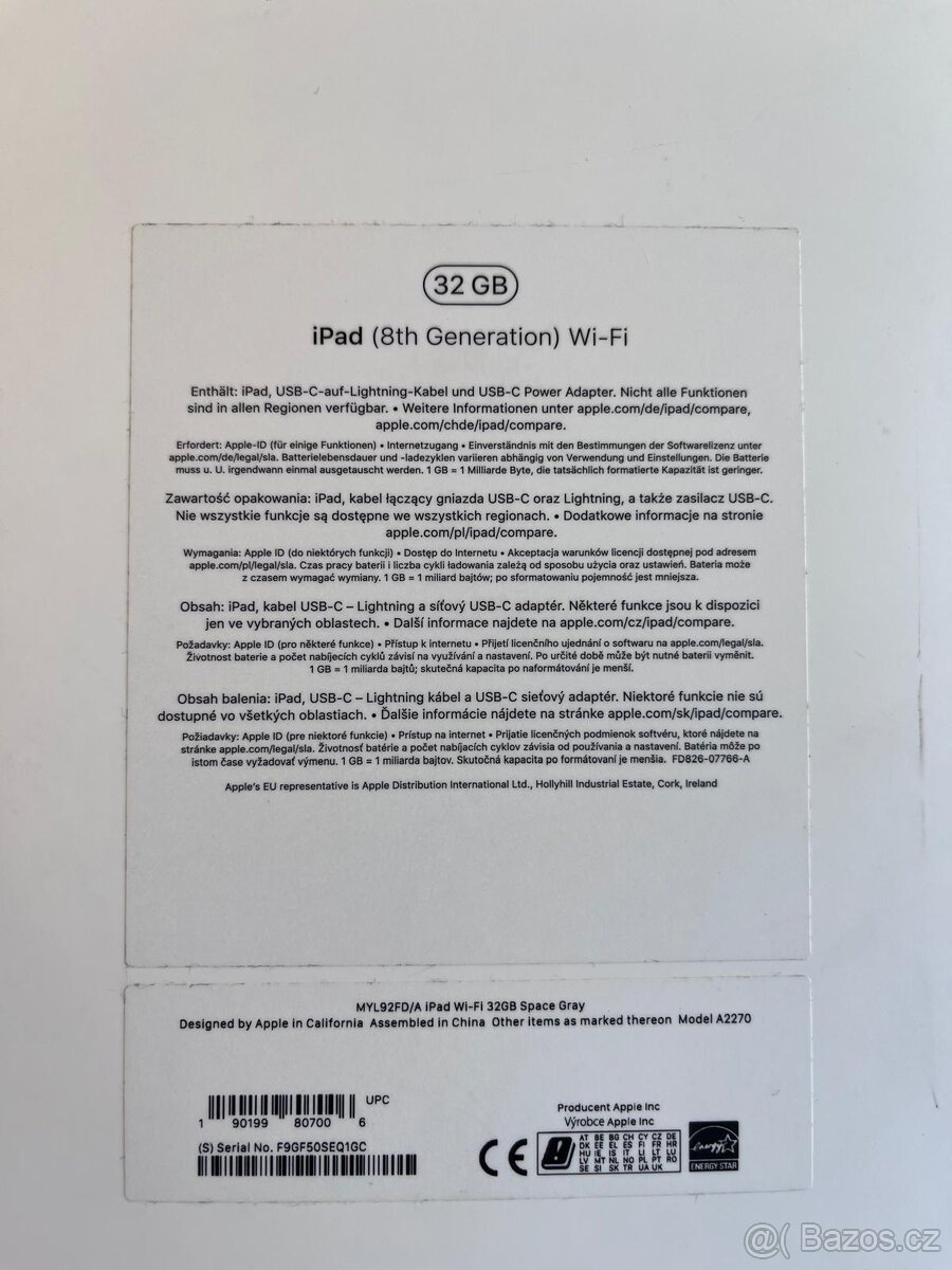 Apple iPad 8, 32 GB, Space Gray + pouzdro - 4