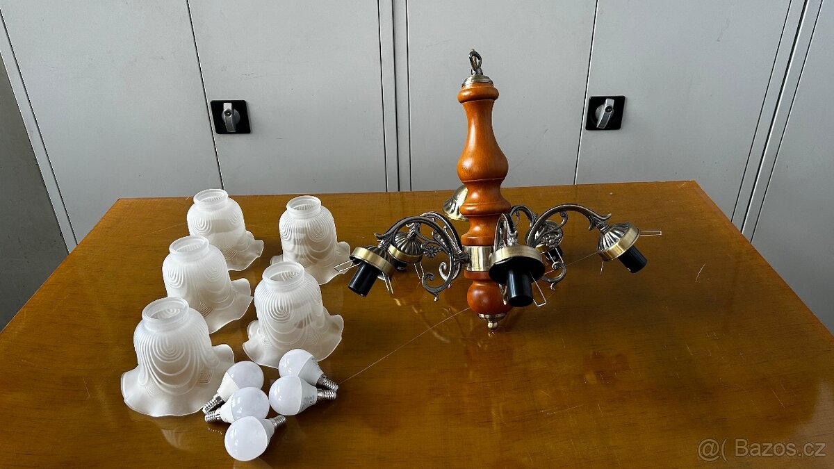 Rustikální lustr - 4