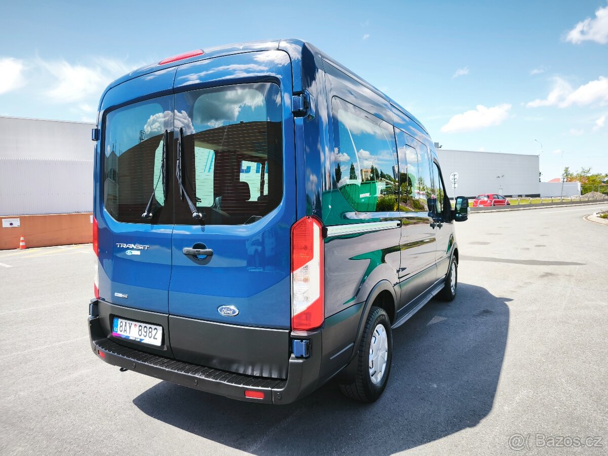 Ford Transit Mhev L2 2.0 TDi Ecoblue 96kw,9-místný,DPH,1.maj - 4