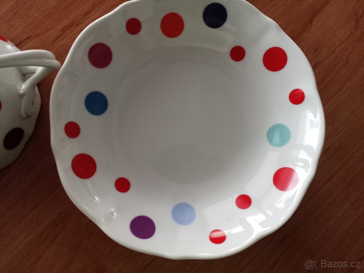Nová porcelánová sada hrnek s talířkem Originál Bohemia - 4