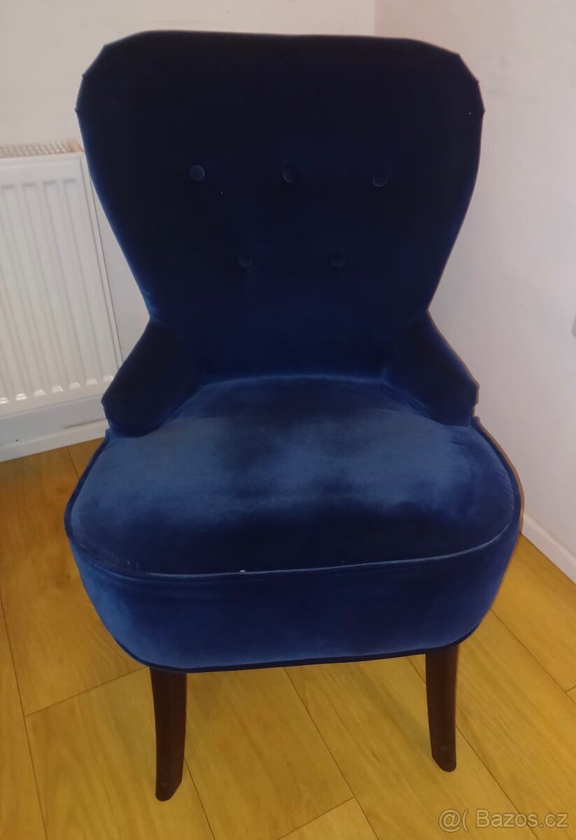 Královsky modrá židle - 4
