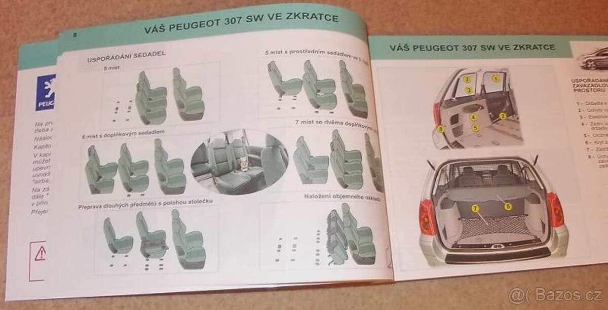 Peugeot 307 SW - český návod k obsluze příručka - 4