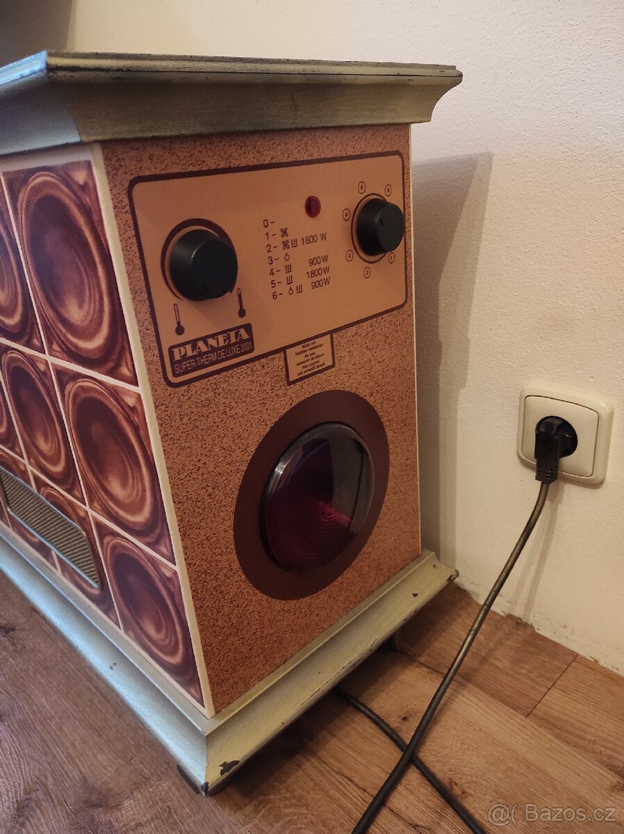 Stylový elektrický přímotop na kolečkách - 4