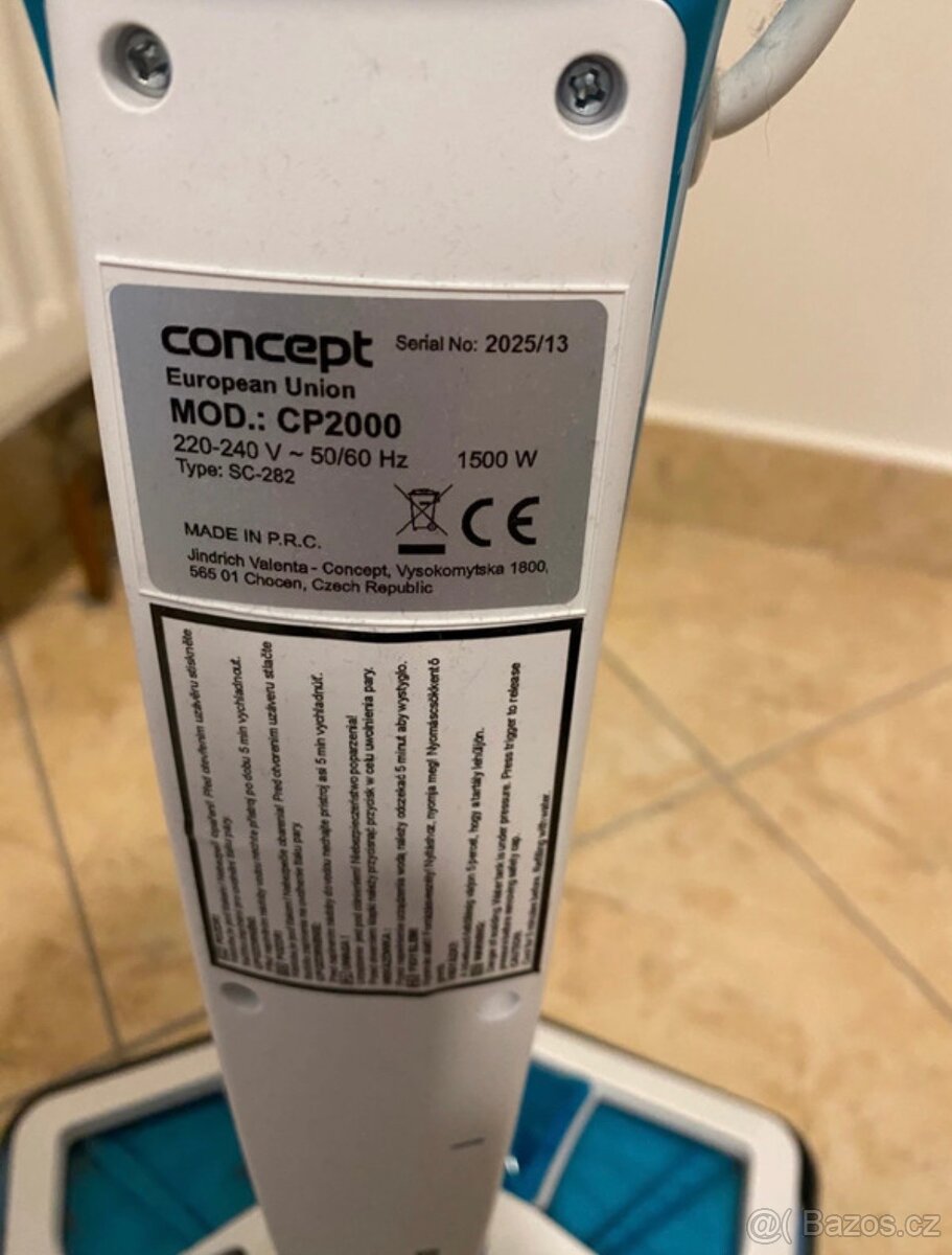 Parní mop concept perfect clean CP2000 2v1 - 4
