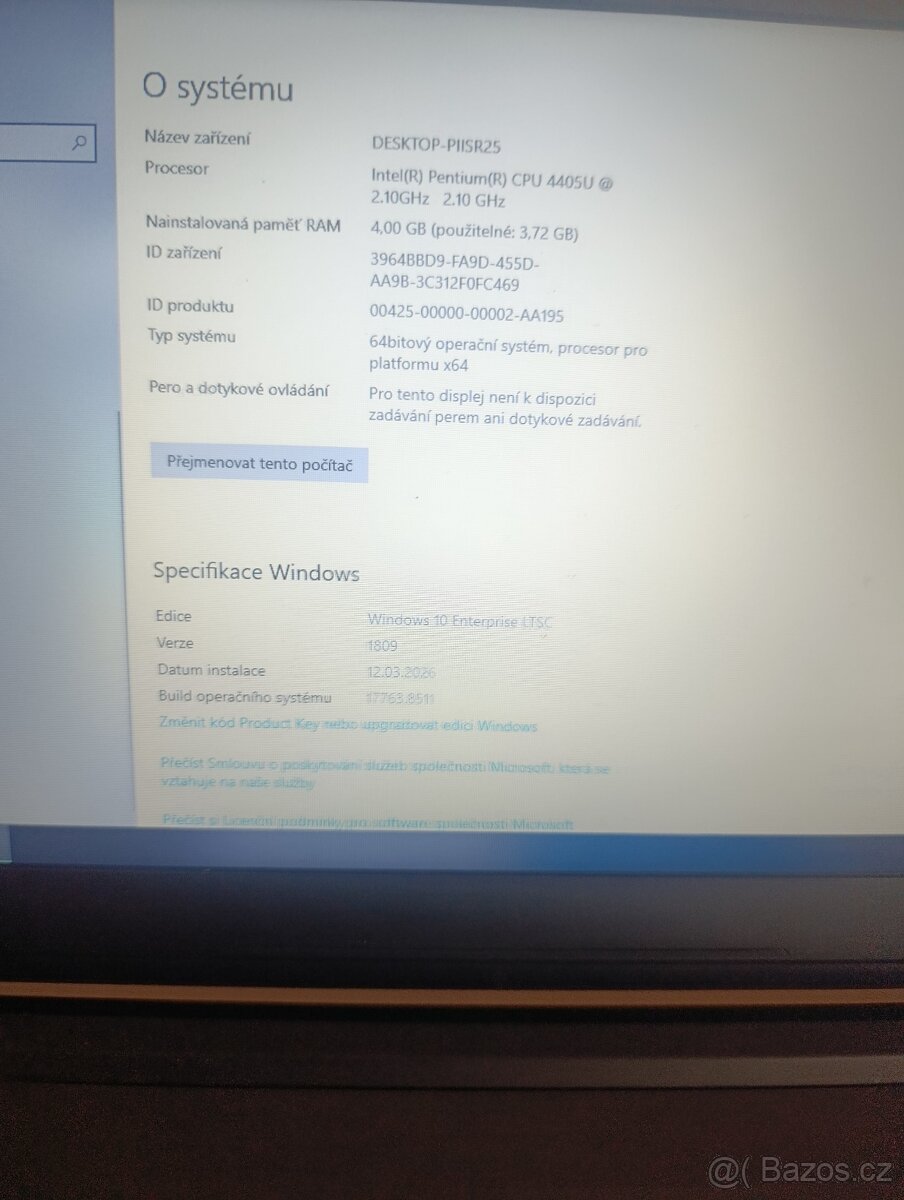 Notebook Lenovo - 4