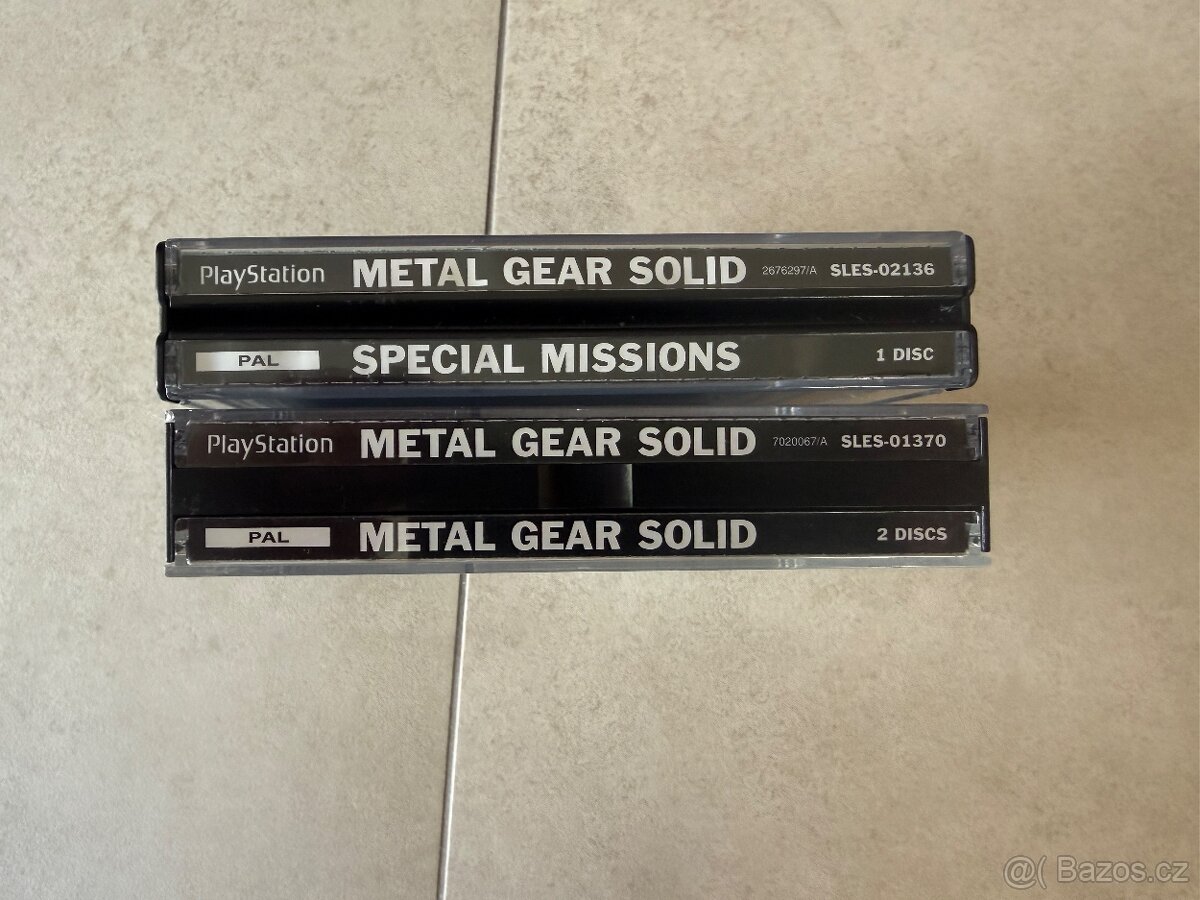 PS1 Metal Gear Solid & Special Missions-PAL,Big box, black - 4