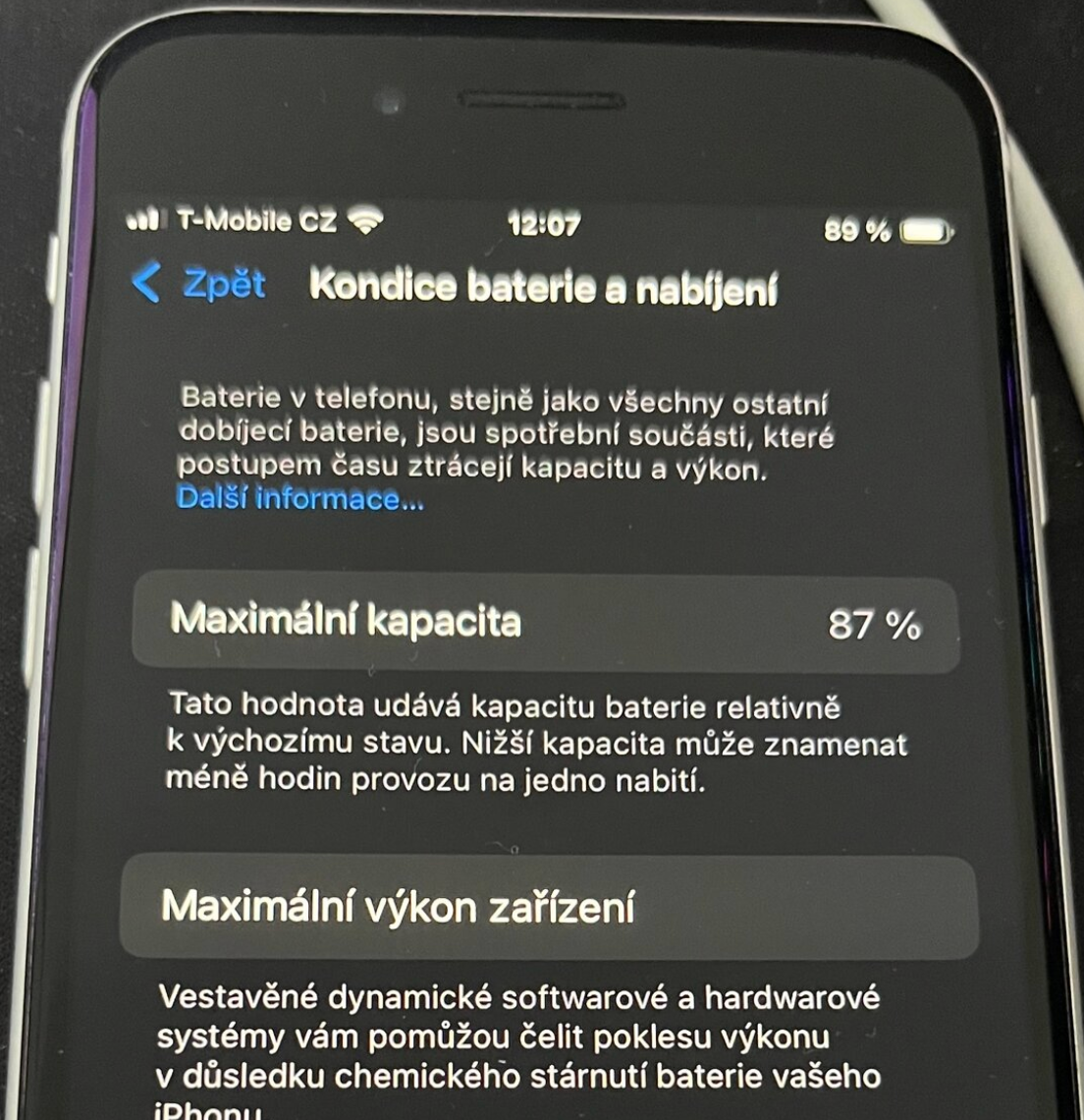 Apple iPhone SE 2022, 64 GB, Bílý – TOP STAV - 4