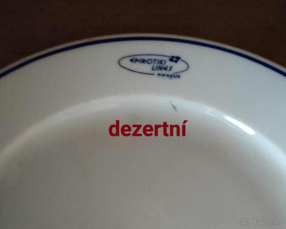 Talíře hluboké, mělké, dezertní, retro .... - 4